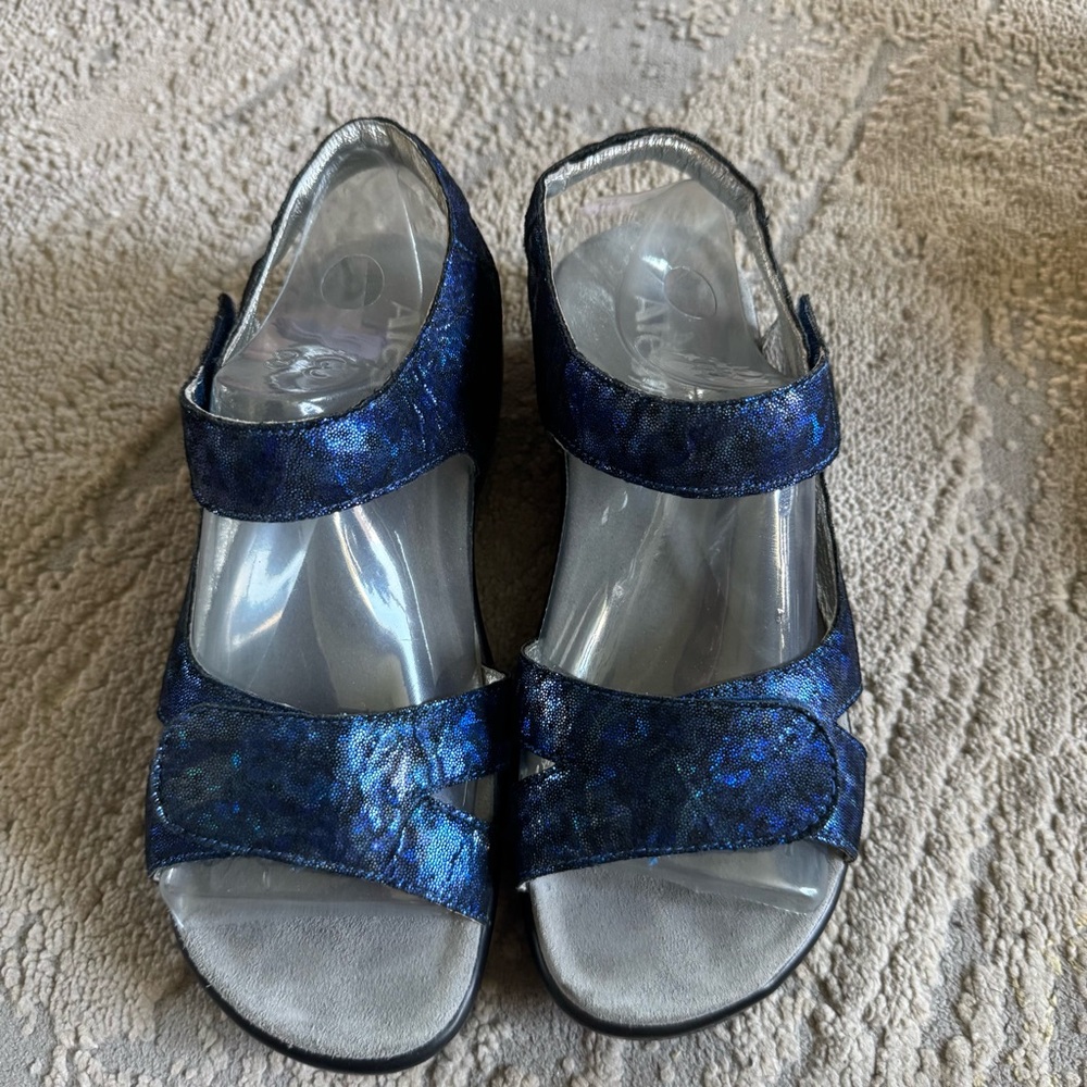 Alegria Midnight Blue Sandals - Picture 2 of 13